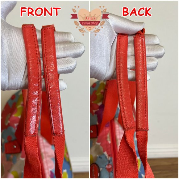 ❤️❤️❤️❤️SOLD❤️❤️❤️❤️Coach Floral Fabric-Nylon Bag & Snap Pouch🧡 - Picture 5 of 17